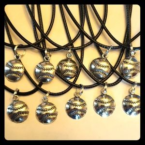 Set of 10 Baseball Party Favors Necklaces